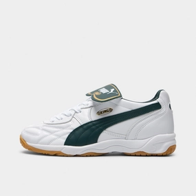 Puma King Indoor White / Green / Gold Sole Grip Fashion Element
