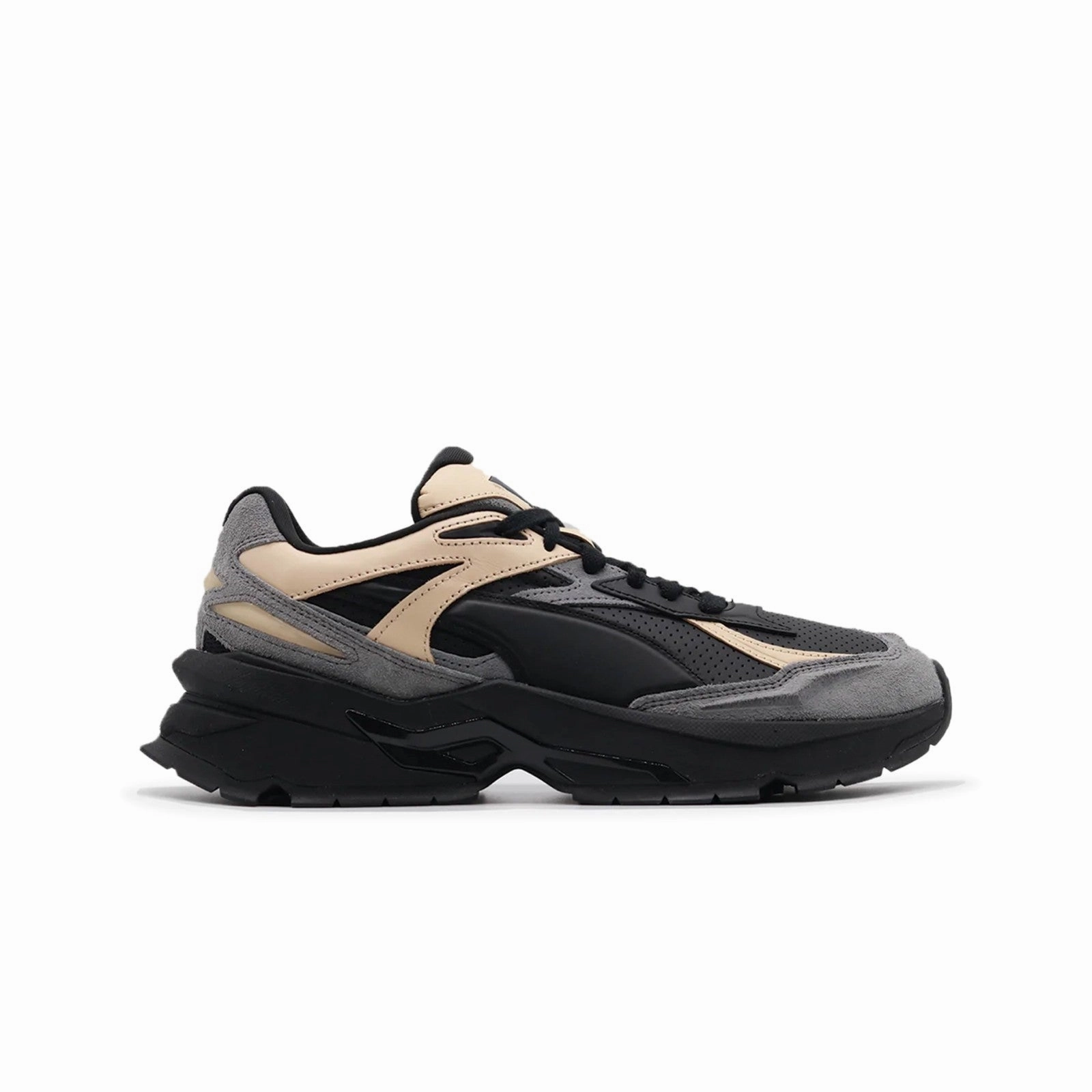 Travel Ready Puma Nano Dunes (Puma Black/Castlerock) Men's Shoes 388609-02