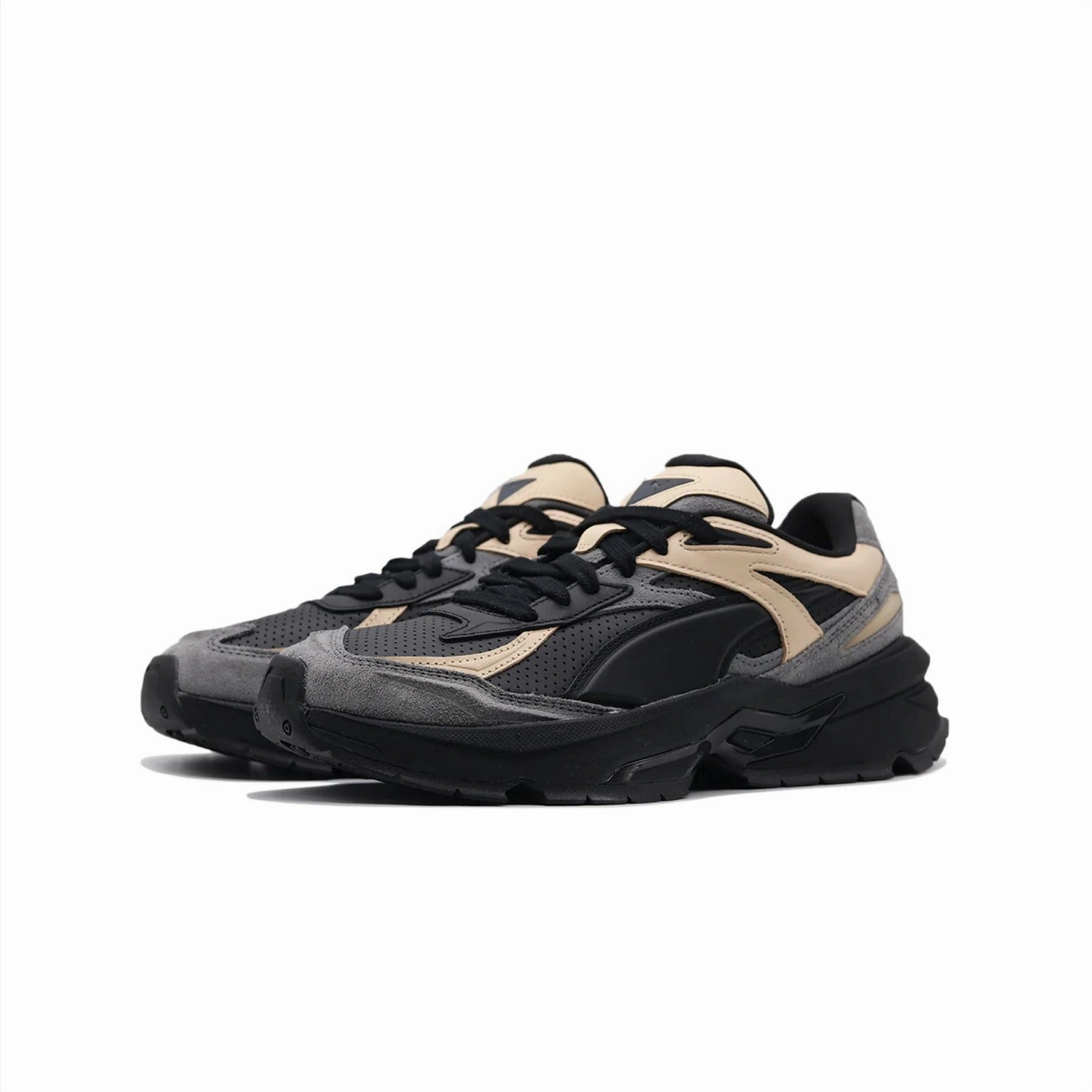 Puma Nano Dunes (Puma Black/Castlerock) Men's Shoes 388609-02 Quick Drying Interior Multi-functional durability