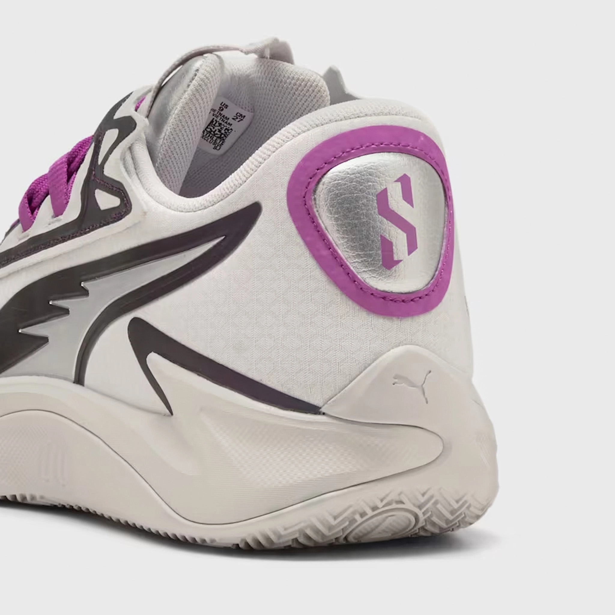 Comfortable Design Speed Jump PUMA Scoot Zeros II "Sterling" Feather Gray / Wild Berry