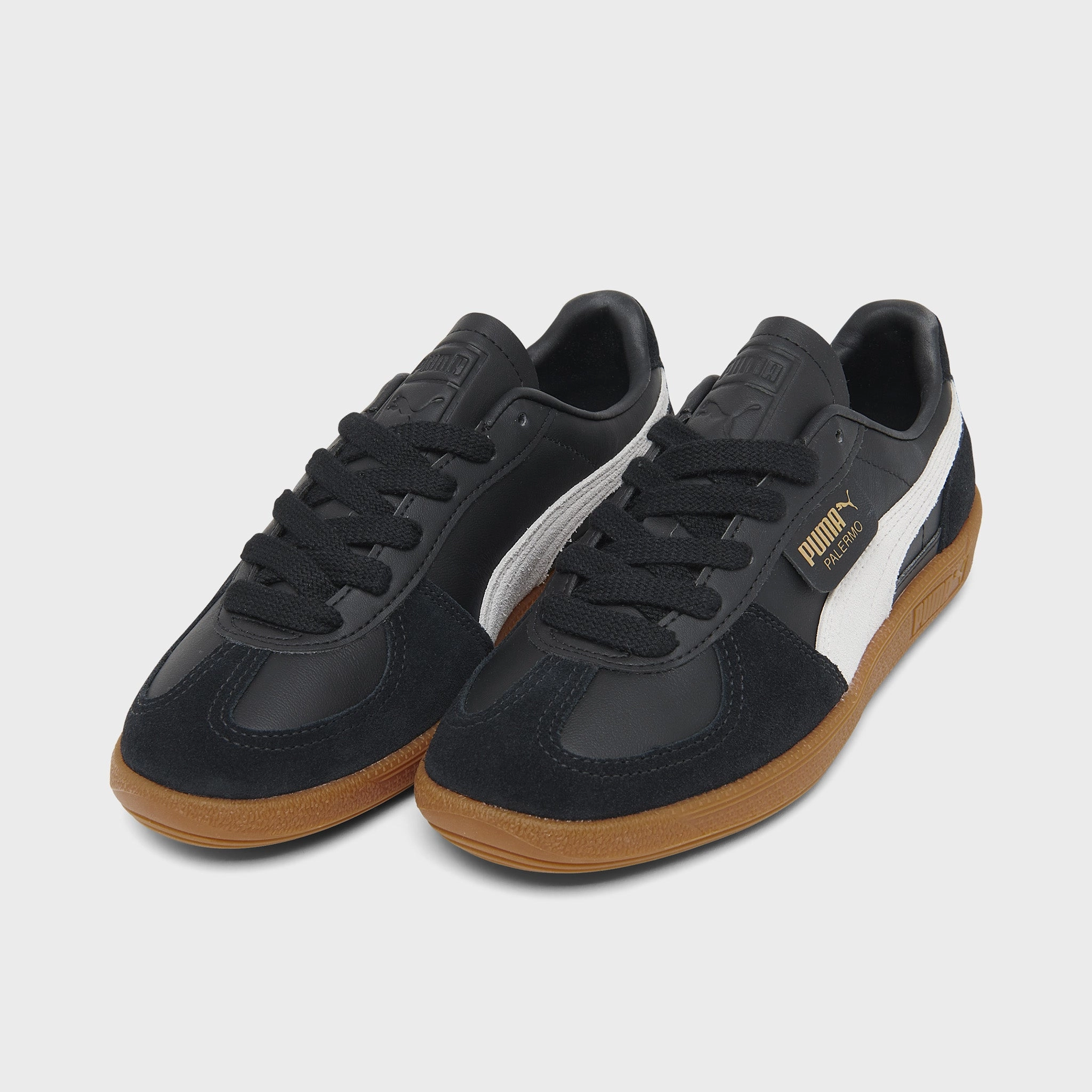 Slim Look Leisure Day PUMA Women's Palermo Leather Black / Feather Gray - Gum