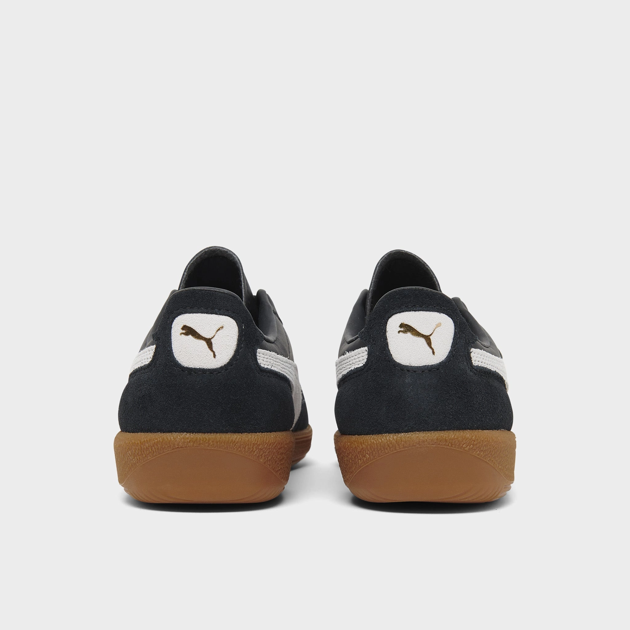 On Trend PUMA Women's Palermo Leather Black / Feather Gray - Gum
