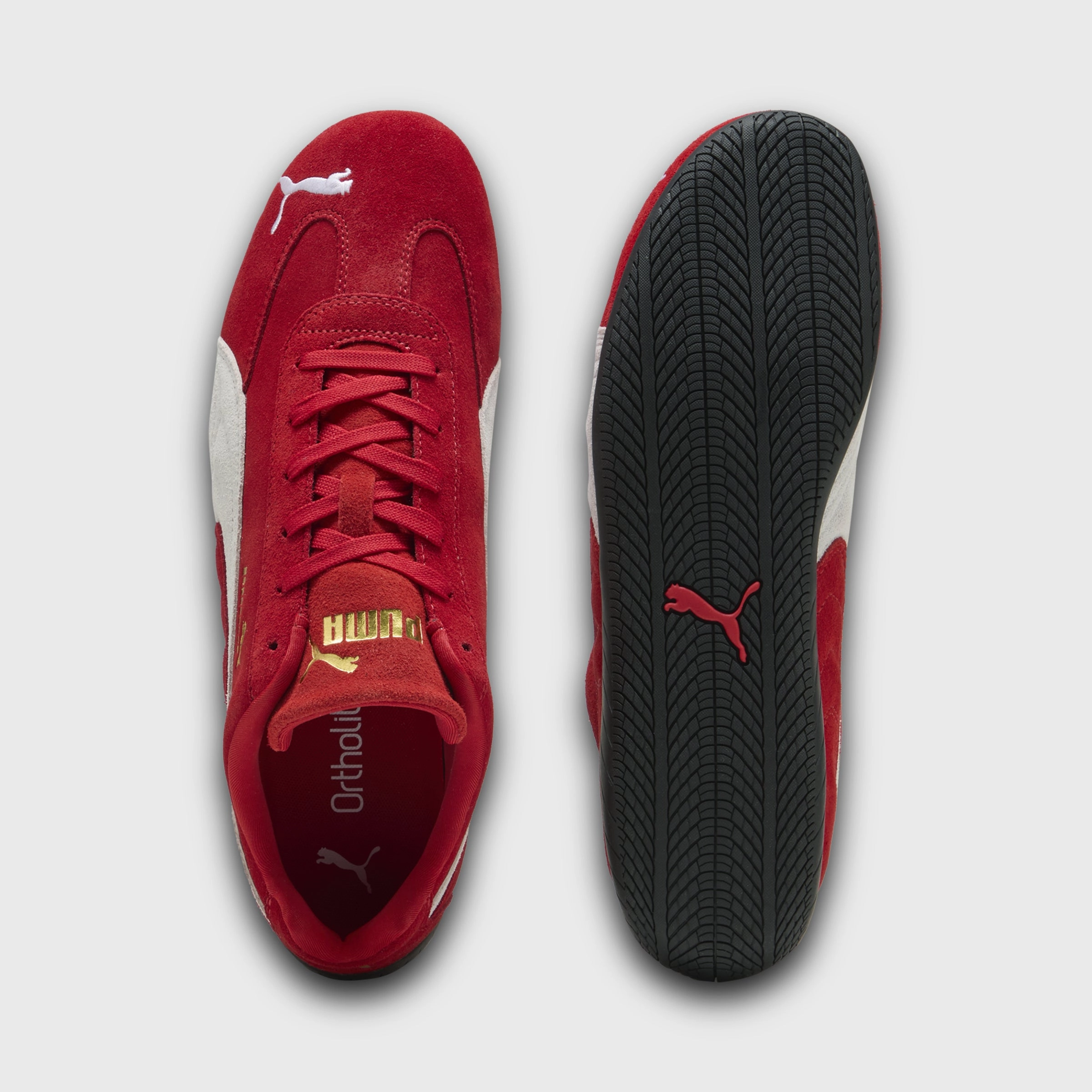 PUMA Women's Speedcat OG Red / White Casual Elegance Mid Top Style