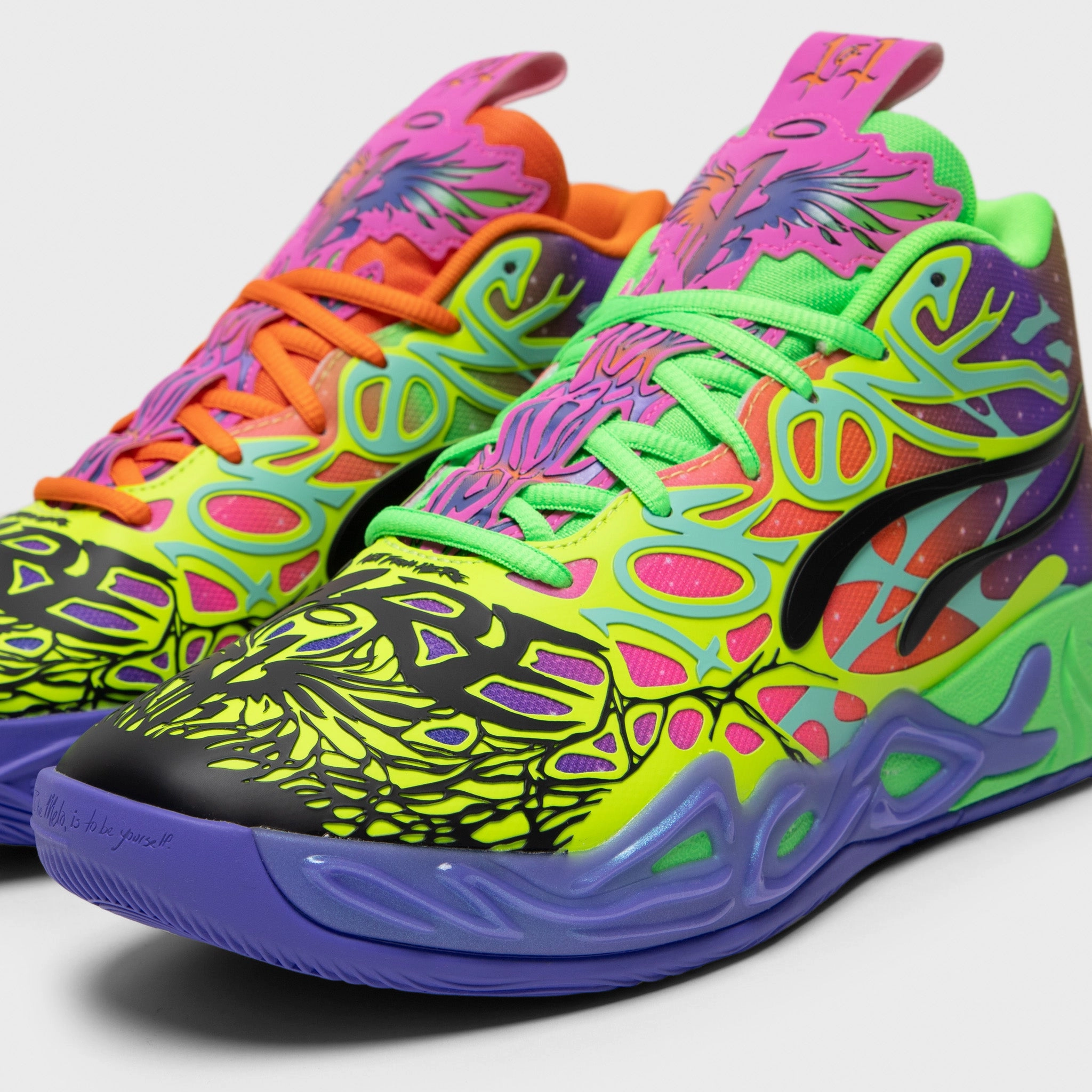 PUMA x LaMelo Ball MB.04 Be You Black / Electric Peppermint - Flouro Green Precision Engineering Design