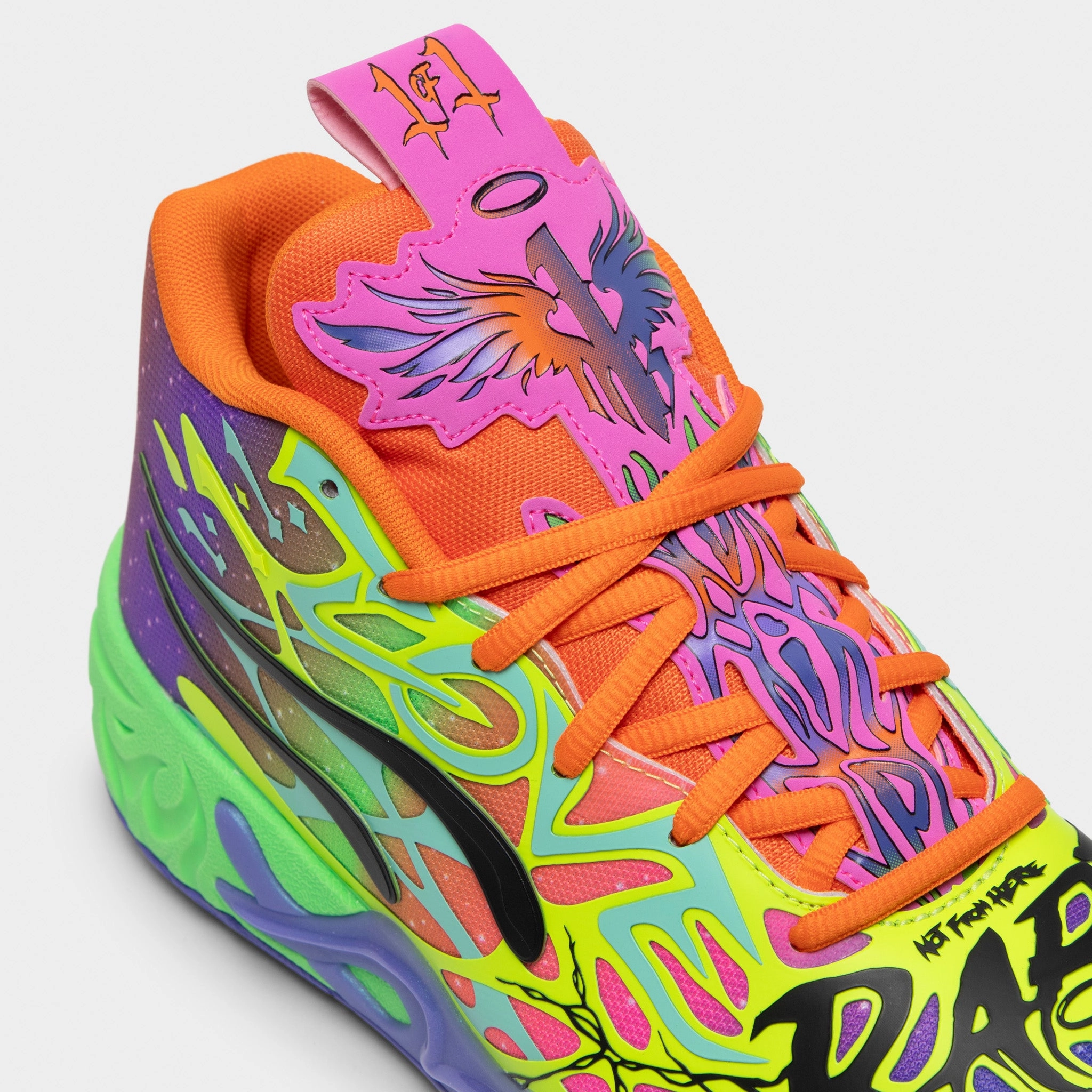 Ventilated Mesh PUMA x LaMelo Ball MB.04 Be You Black / Electric Peppermint - Flouro Green