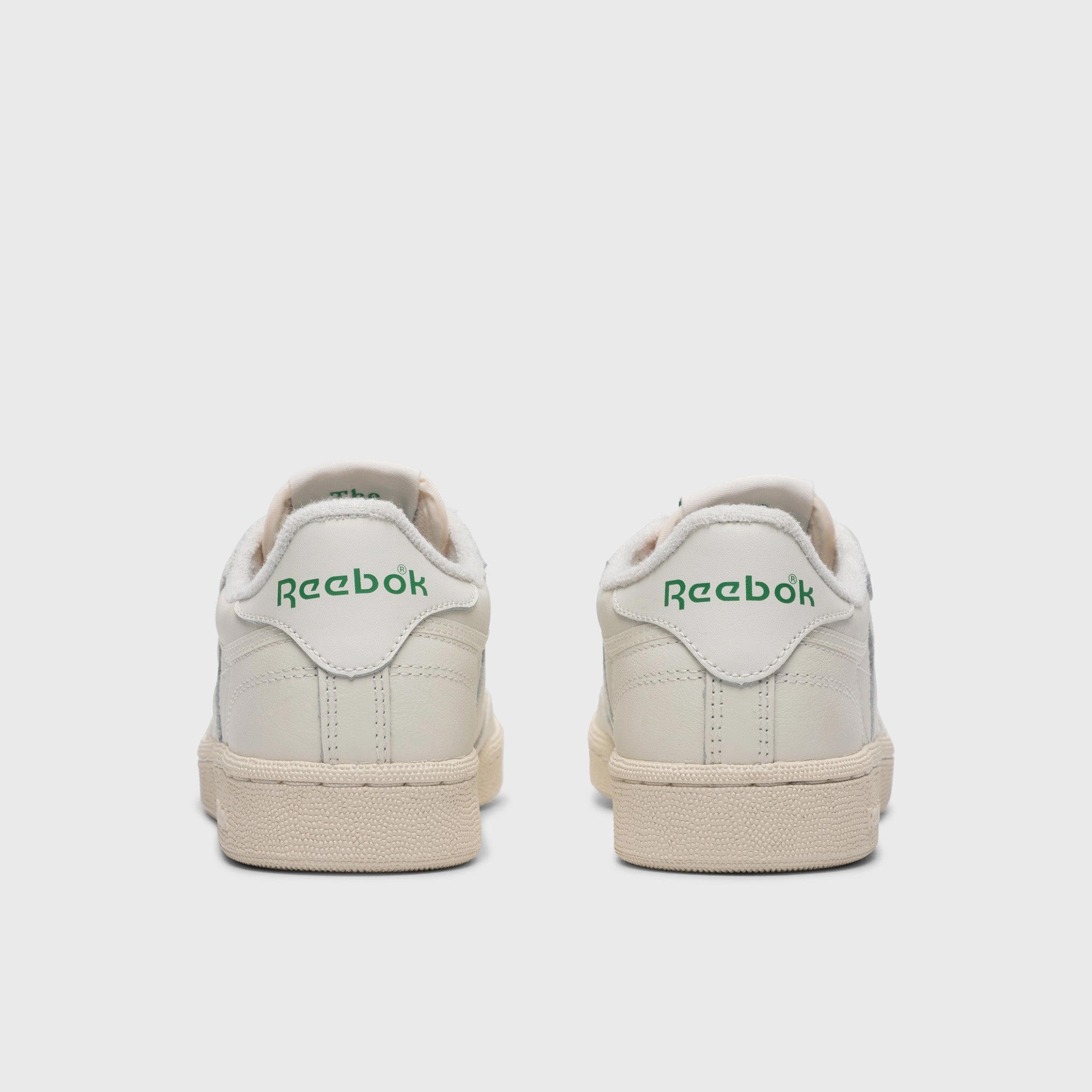 Reebok Womens' Club C 85 Vintage Chalk / Alabaster - Green Support frame