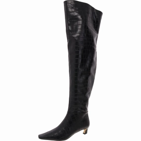 Casual Outfit Padded Interior Windy Weather PV24E Womens Embossed Over-The-Knee Boots