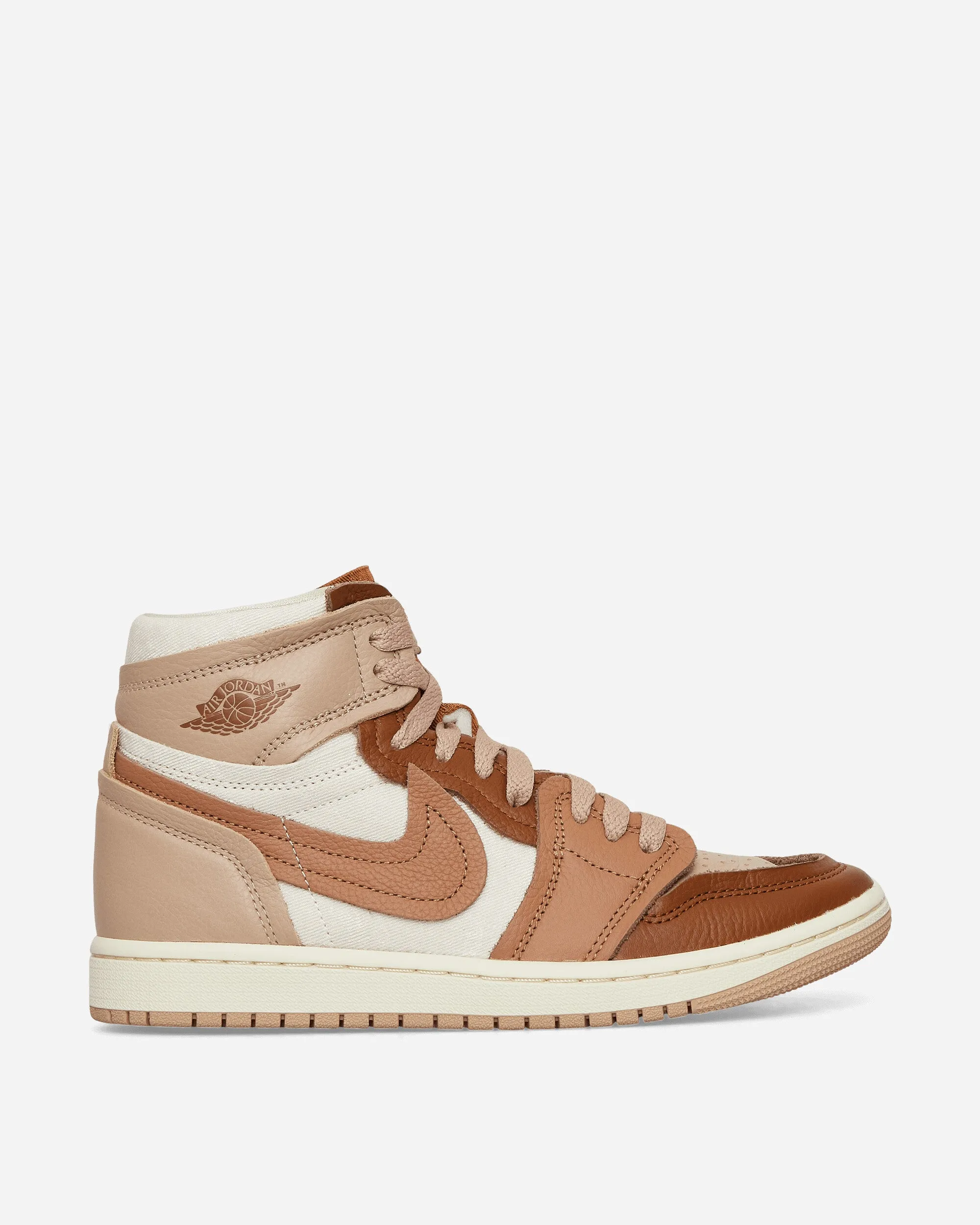 Women's Air Jordan 1 High Method of Make Sneakers Legend Mid Brown Dynamic Traction Slip-resistant ease
