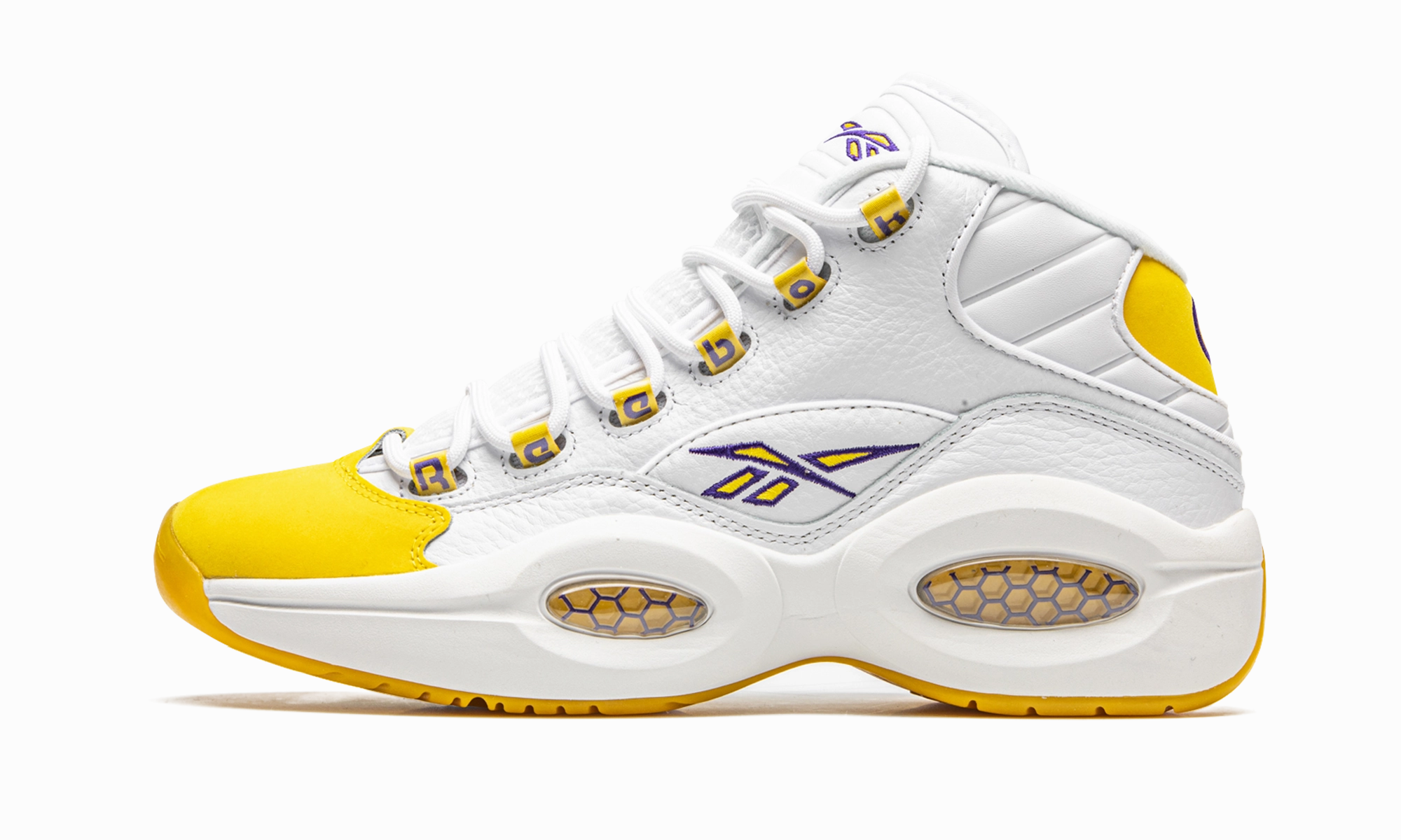 Question Mid "Yellow Toe - Kobe" Suede Breathable Tongue Design