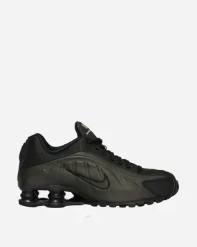 Recycled Polyester Shox R4 Sneakers Black / Bright Crimson