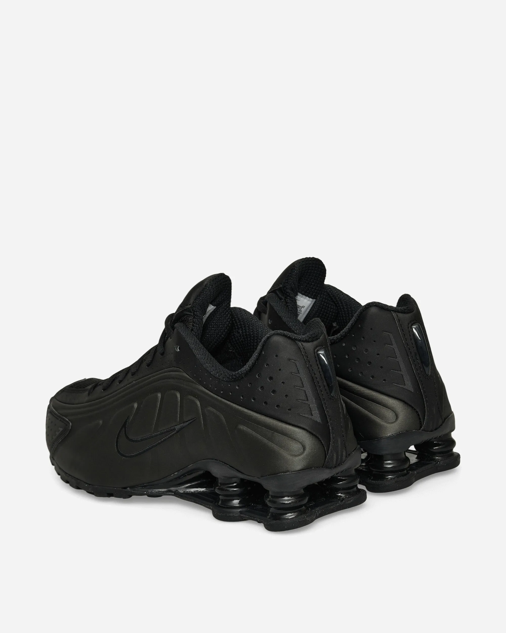 Shox R4 Sneakers Black / Bright Crimson Rolling Motion Design Flexible Lining