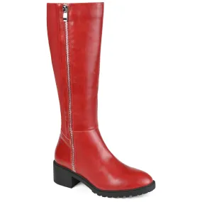 Journee Collection Women's Tru Comfort Foam Wide Calf Morgaan Boot Lightweight Fit Field Travel