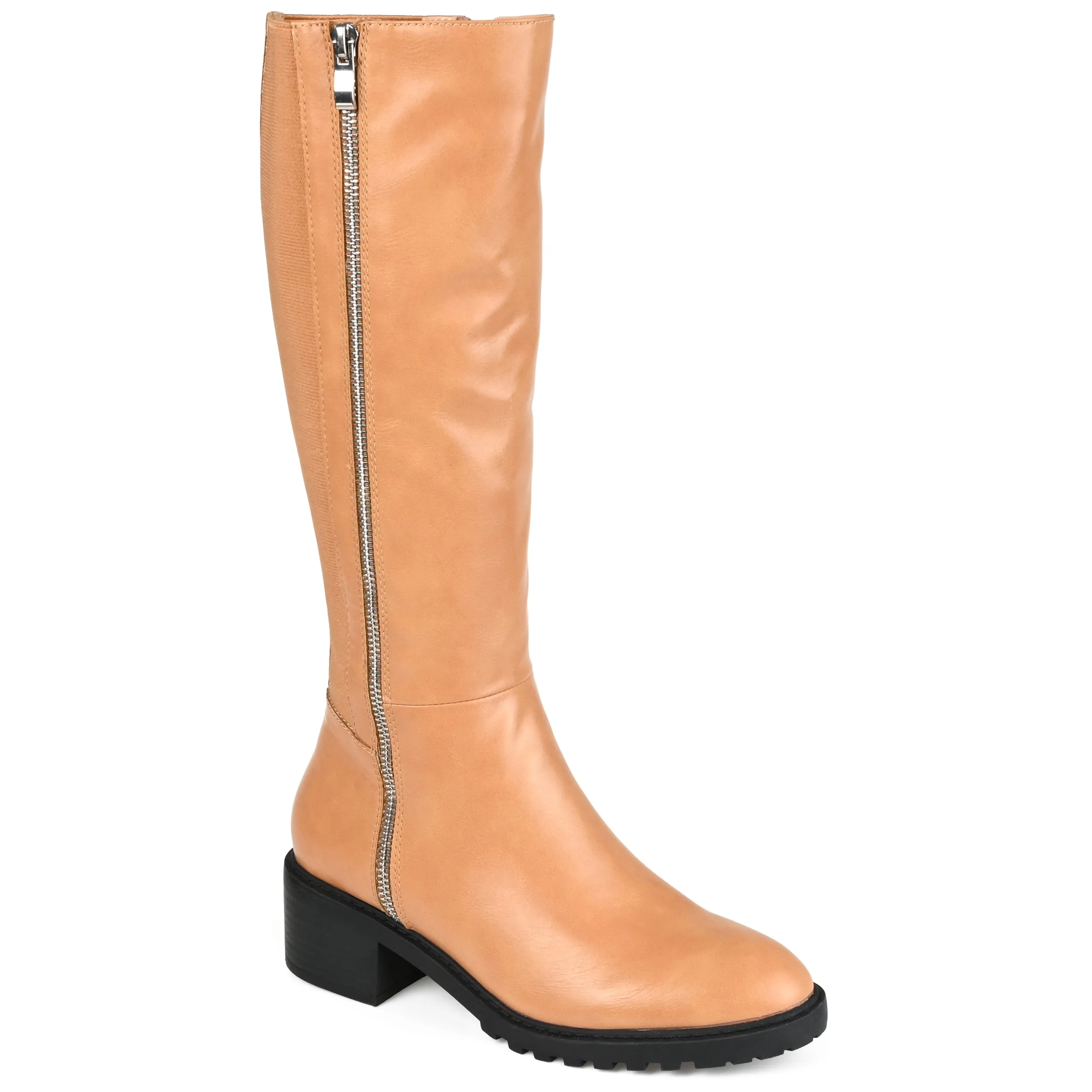 Journee Collection Women's Tru Comfort Foam Wide Calf Morgaan Boot Ranch Wear Seamless Comfort City Walking