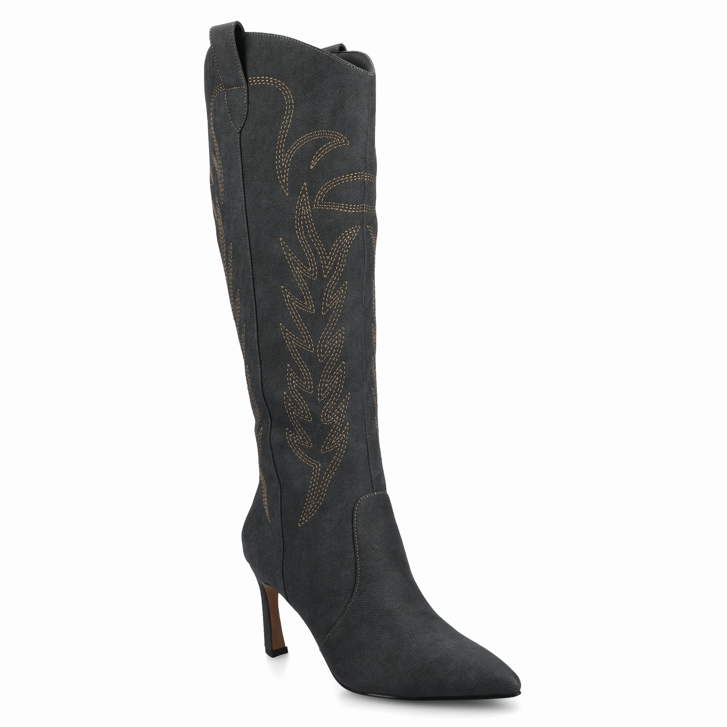 Pull Tab Journee Womens Laramie Knee High Western Boots