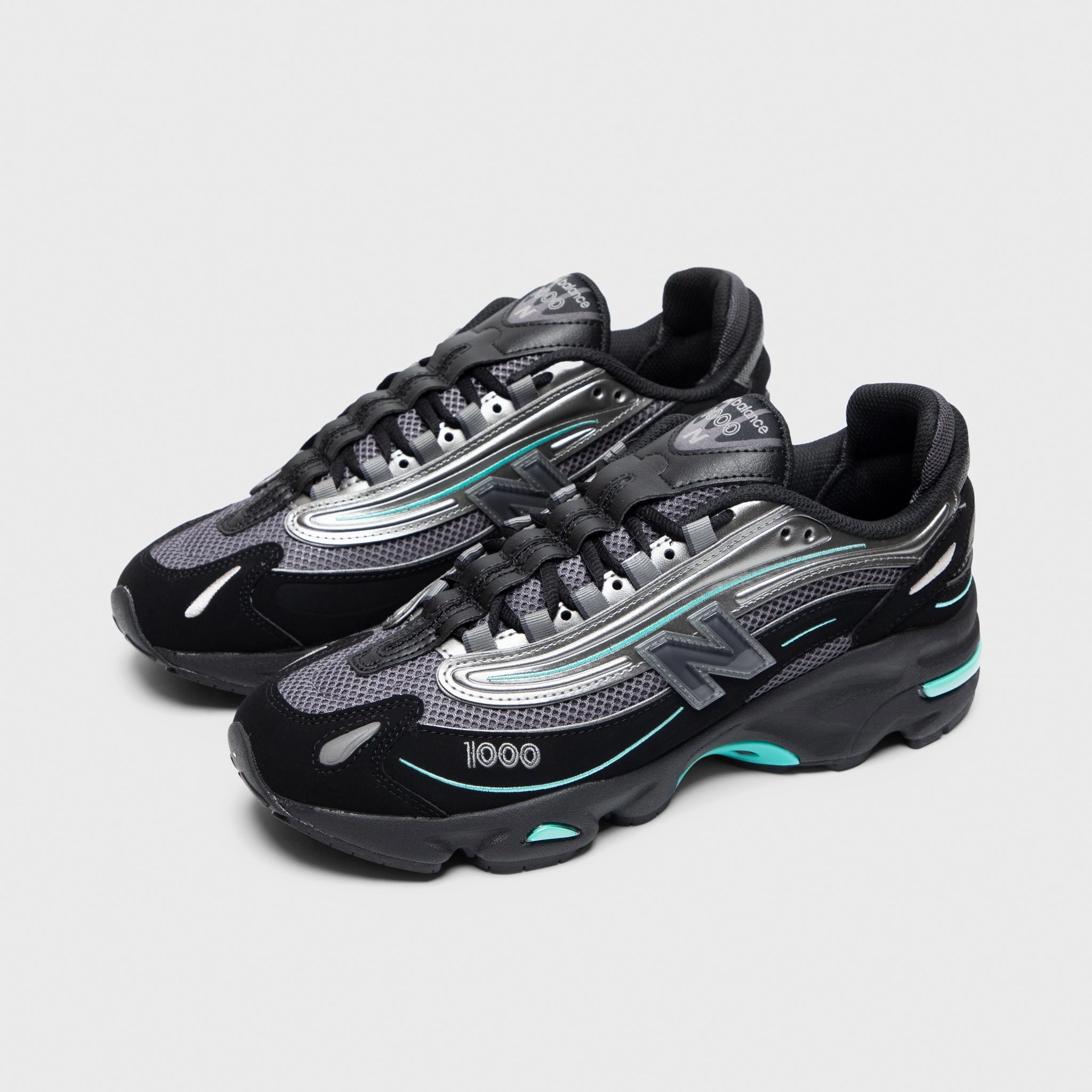 New Balance M1000 Black / Teal barefoot - style shoes flexible nylon shoes