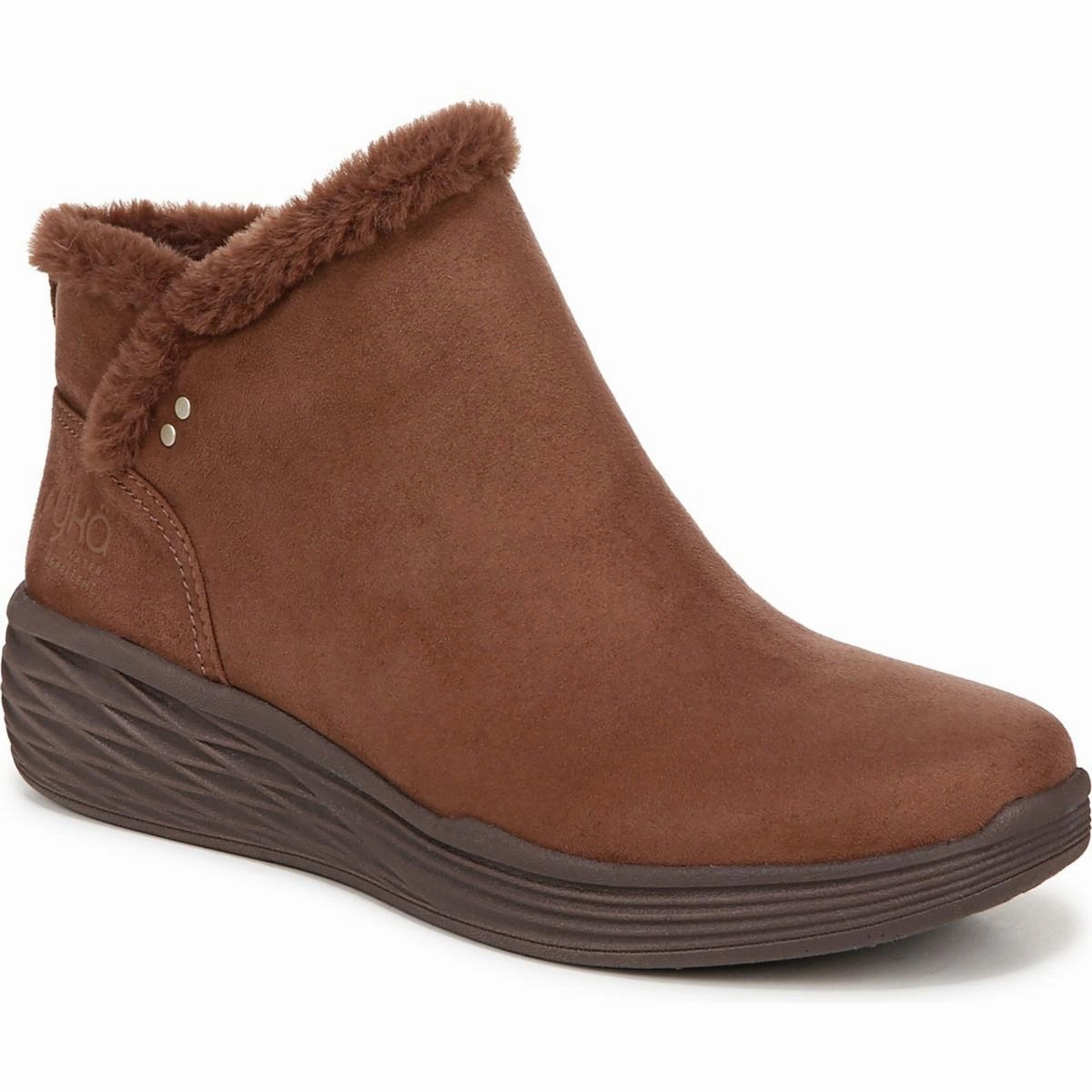 Low Profile All Day Worker Nimbus Womens Faux Fur Faux Suede Booties