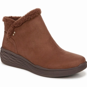 Low Profile All Day Worker Nimbus Womens Faux Fur Faux Suede Booties