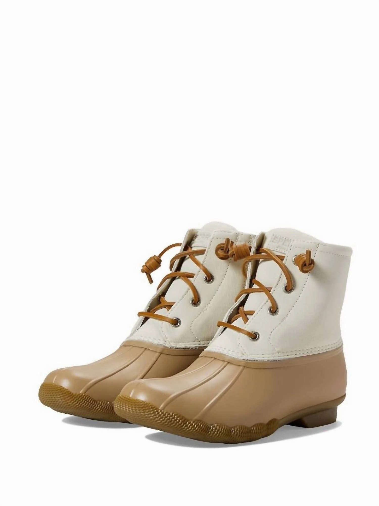 Women's Saltwater Rain Boot In Cream Leather Warehouse Work Protective Finish Rough Terrain
