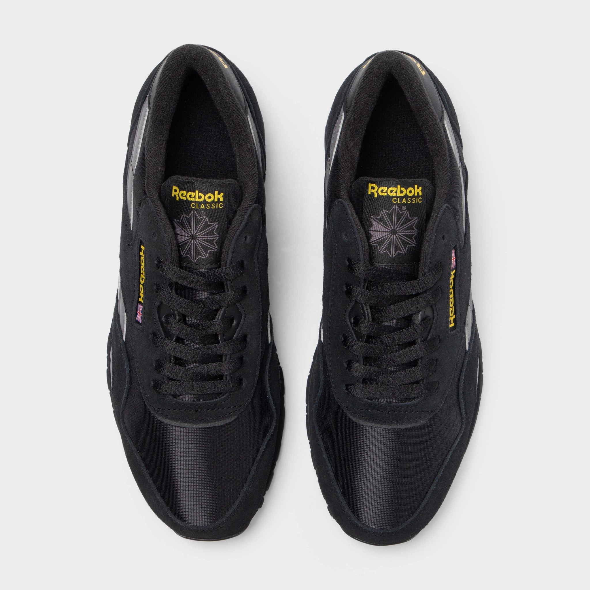 Evening Pace Reebok Classic Nylon Black / Overcast Grey - Golden Haze