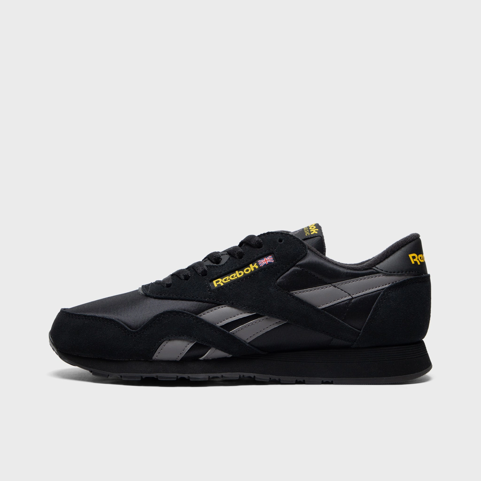 Route Step Reebok Classic Nylon Black / Overcast Grey - Golden Haze