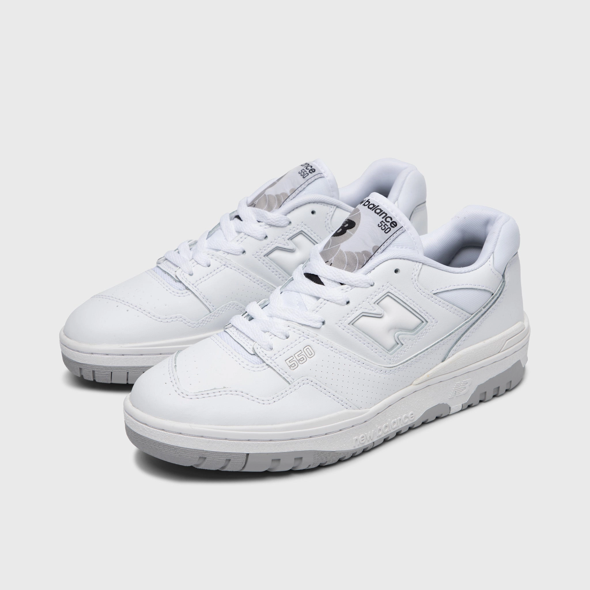New Balance BB550PB1 White / White Springy Ride Geometry