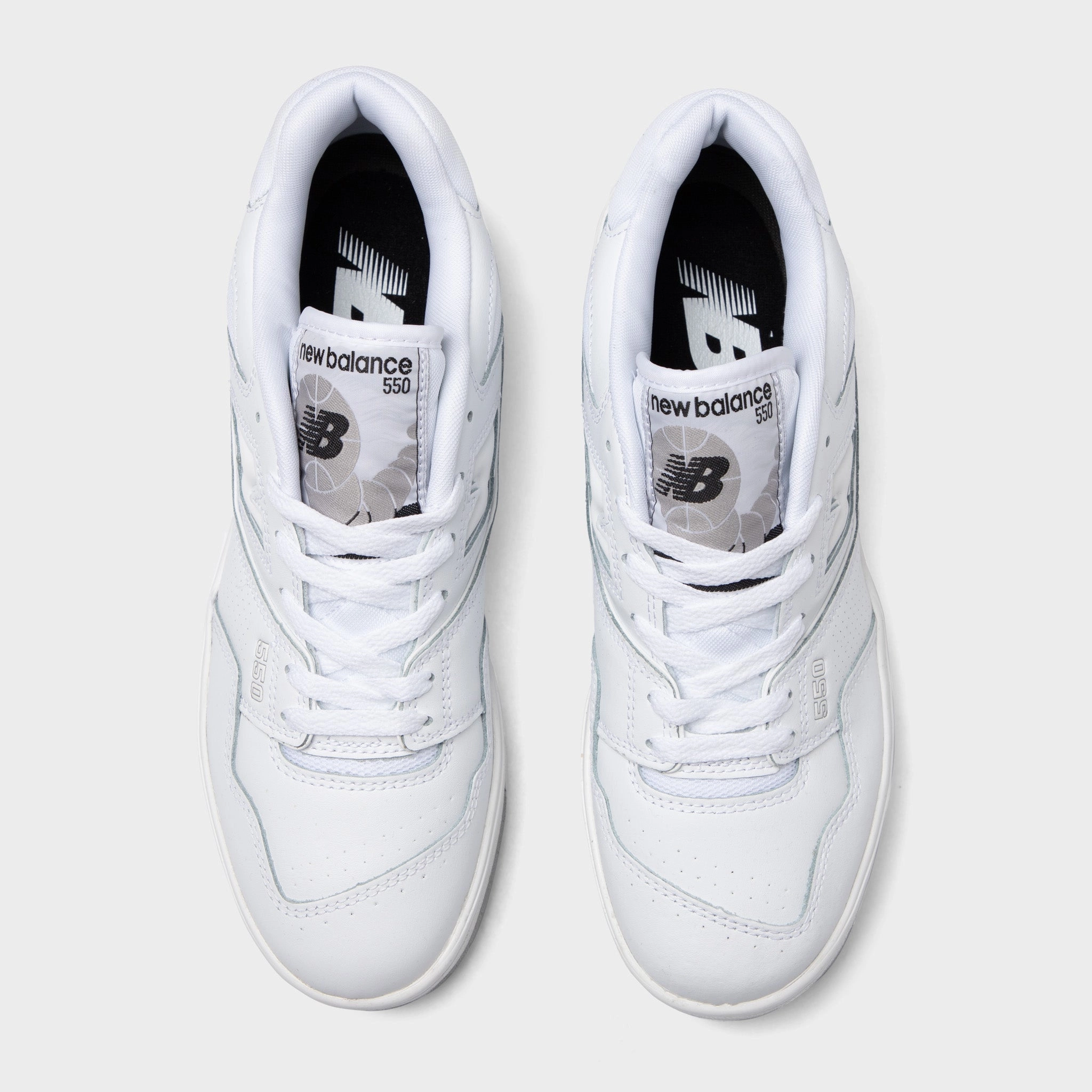 New Balance BB550PB1 White / White Comfortable Elastic Shock Dispersing Tech