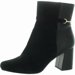 Rain Proof Street Cool Quincy Womens Suede Zipper Mid-Calf Boots