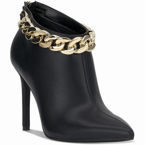 Sleek Finish Fashion Fit RADEYAH Womens Chain Manmade Booties