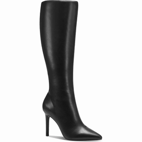 Rajel Womens Extra Wide Calf Faux Leather Knee-High Boots Rain Safe