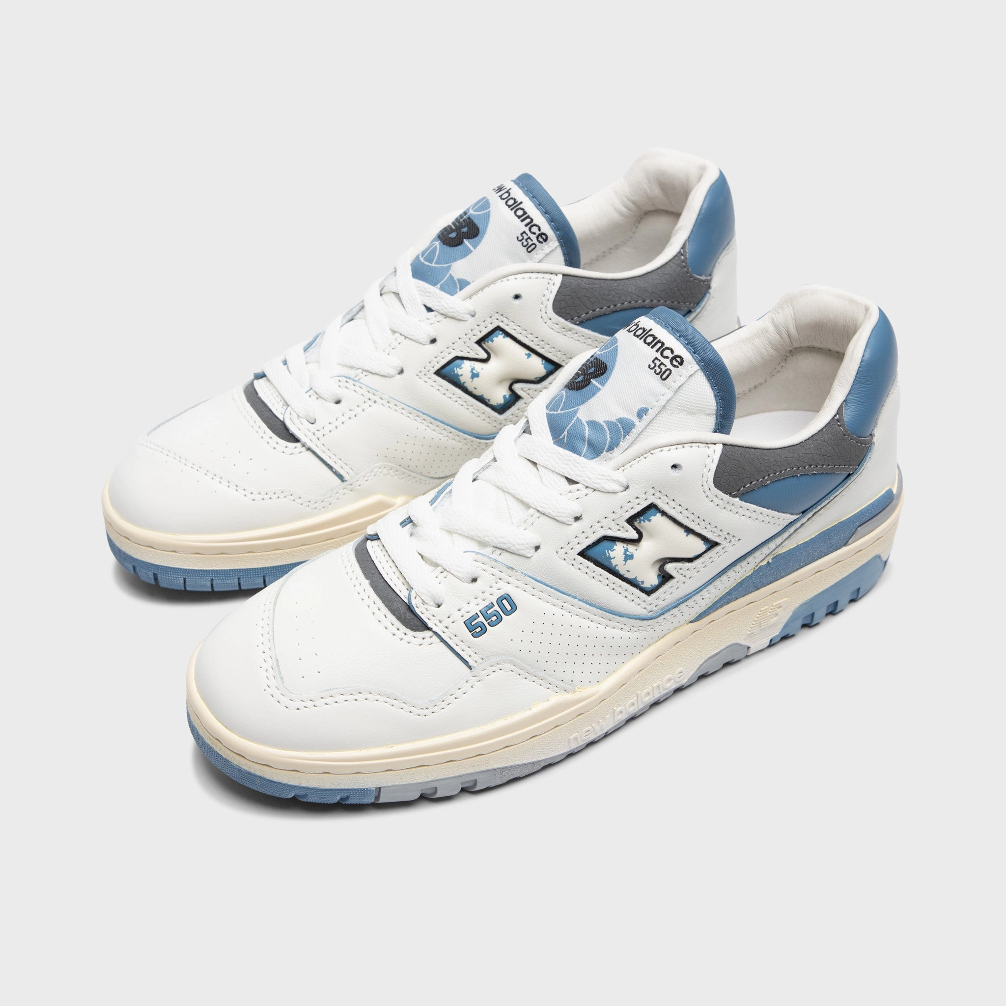 New Balance BB550VTE White / Blue - Grey Compressive Response