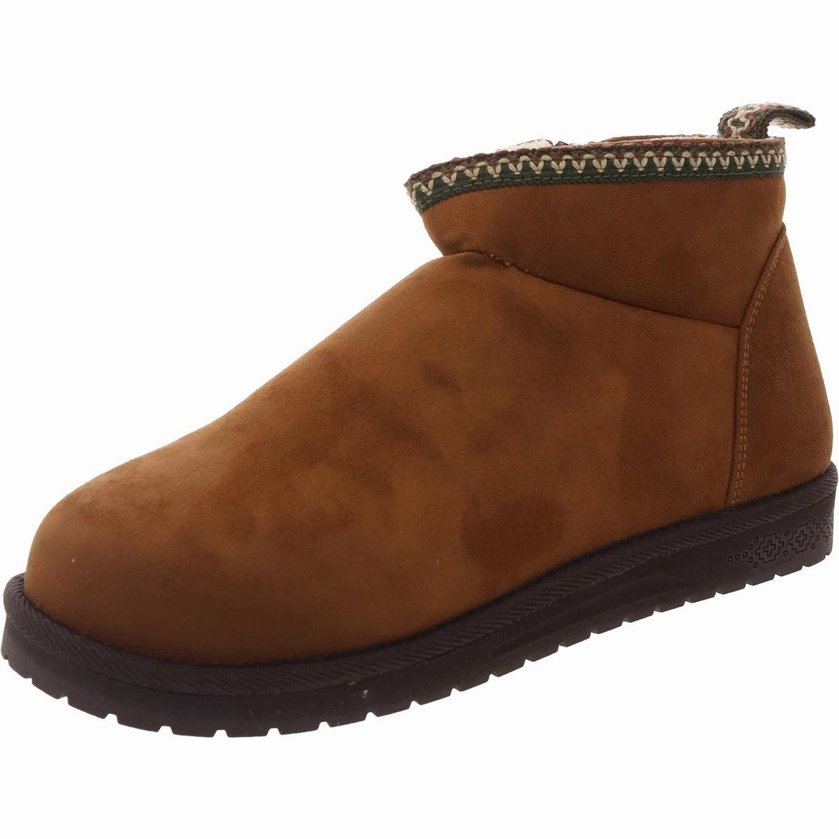 Womens Faux Fur Lined Faux Suede Winter & Snow Boots Steel Cap Easy on