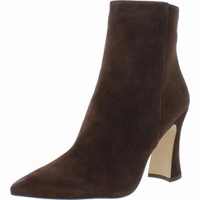 Stable Support River Crossing Carter Womens Suede Pointed Toe Booties