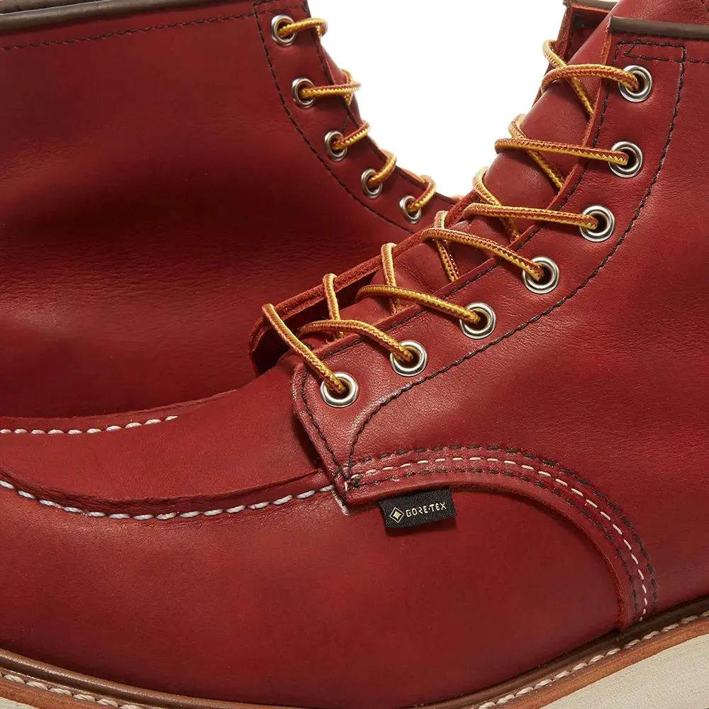 Minimal Build ground grip Red Wing Men's 6-Inch Classic Moc 8864 Russet Taos Gore-Tex Waterproof