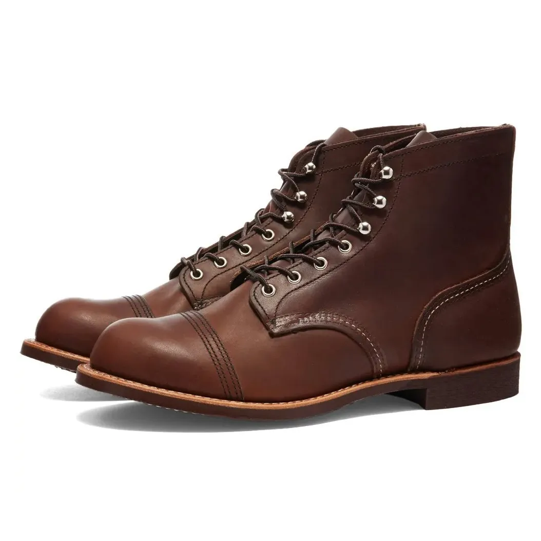 Red Wing Men's Iron Ranger 8111 Amber Cozy Lined Insulated Outdoor Explorer