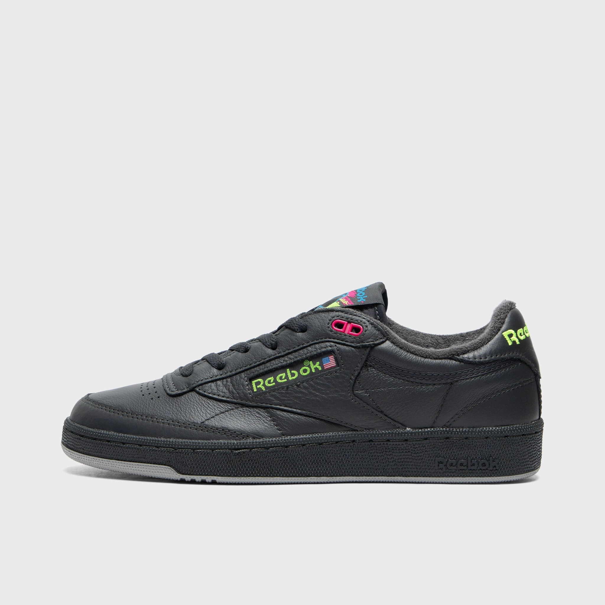 Comfort foam Rubber Sole Reebok Club C Black / Volt
