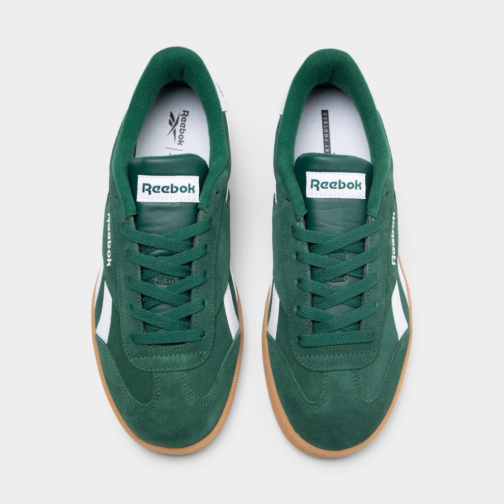 Superior Cushioning Dry Feet Reebok Smash Edge Dark Green / White - Gum