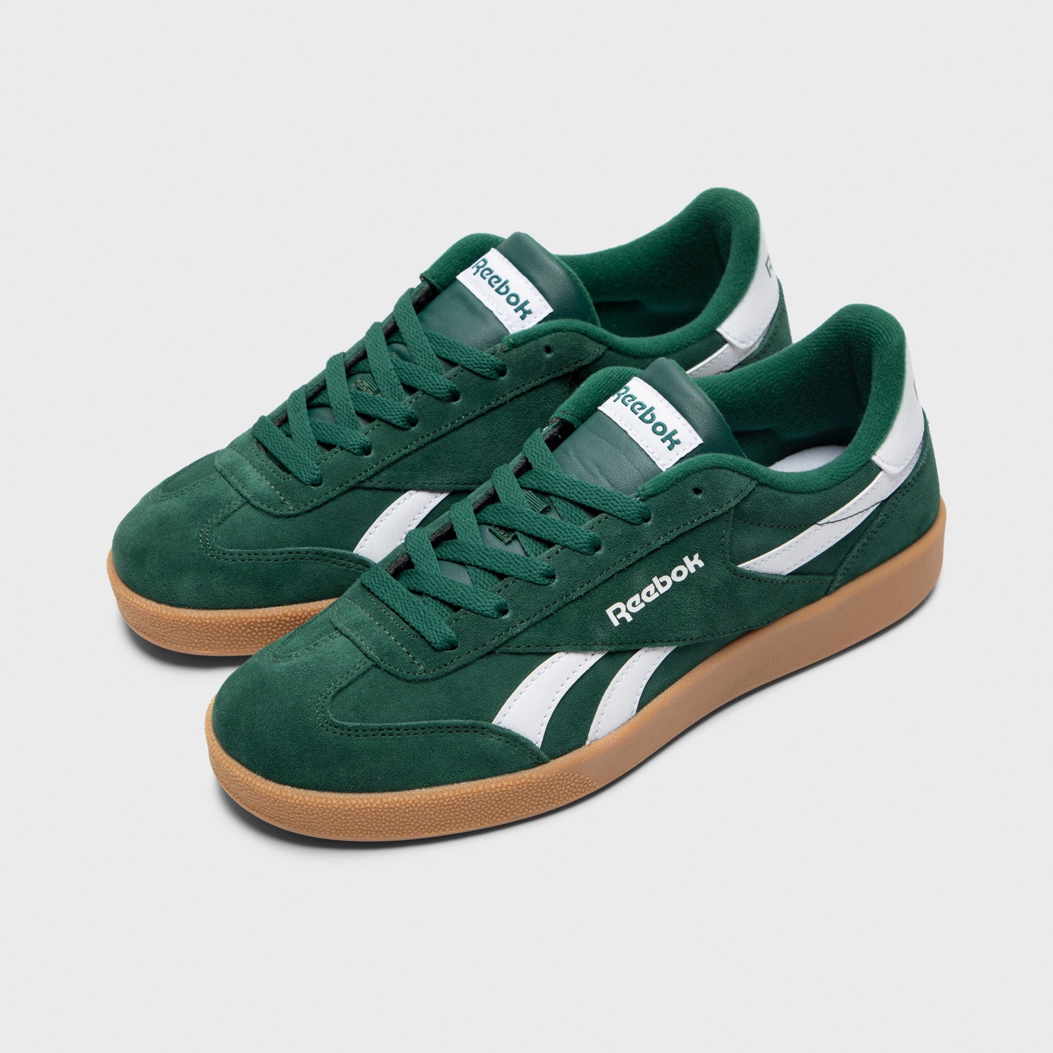 Reebok Smash Edge Dark Green / White - Gum Classic Wear Smart Style