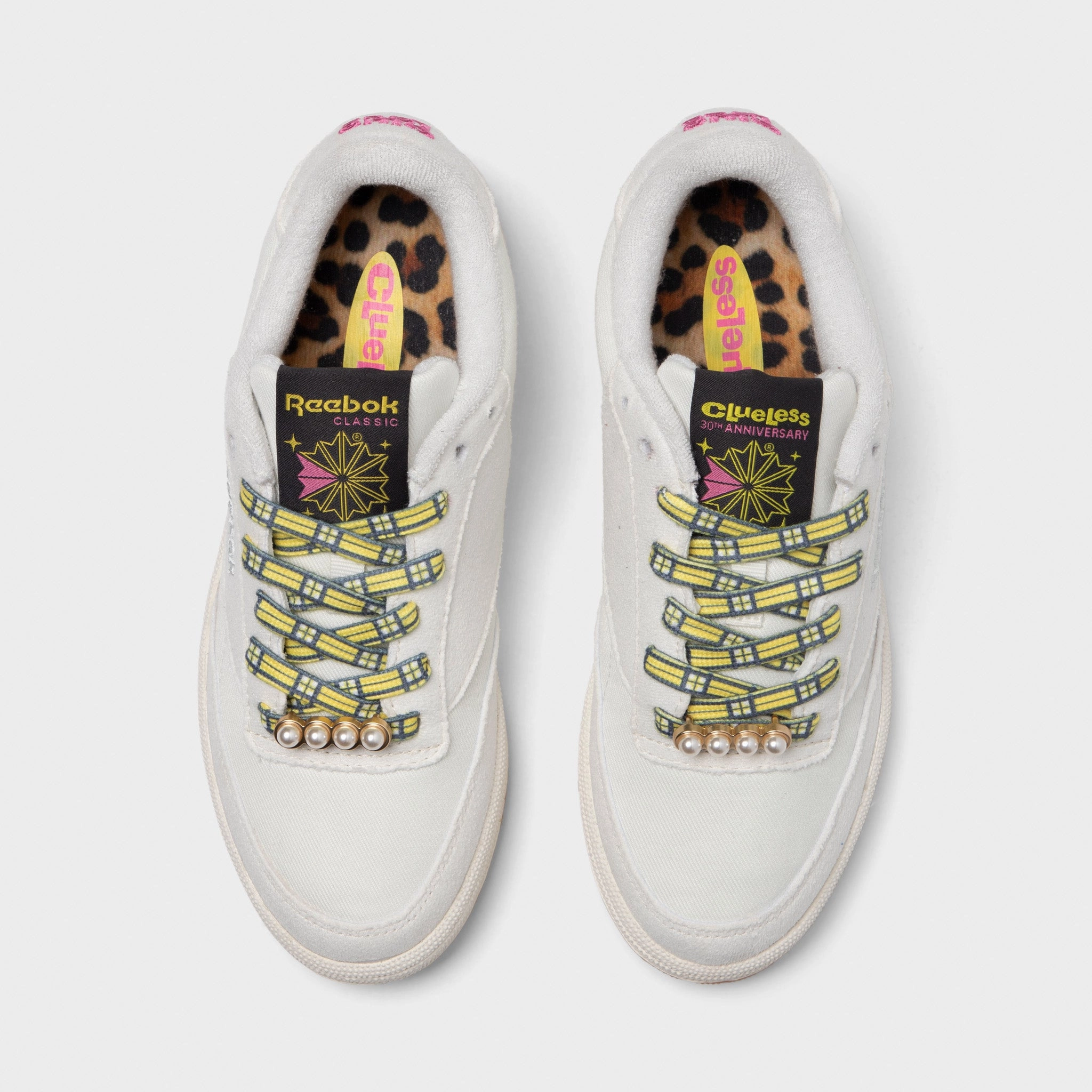 Cushioned Upper Refined Edge Reebok Women's Club C 85 / Clueless Plaids