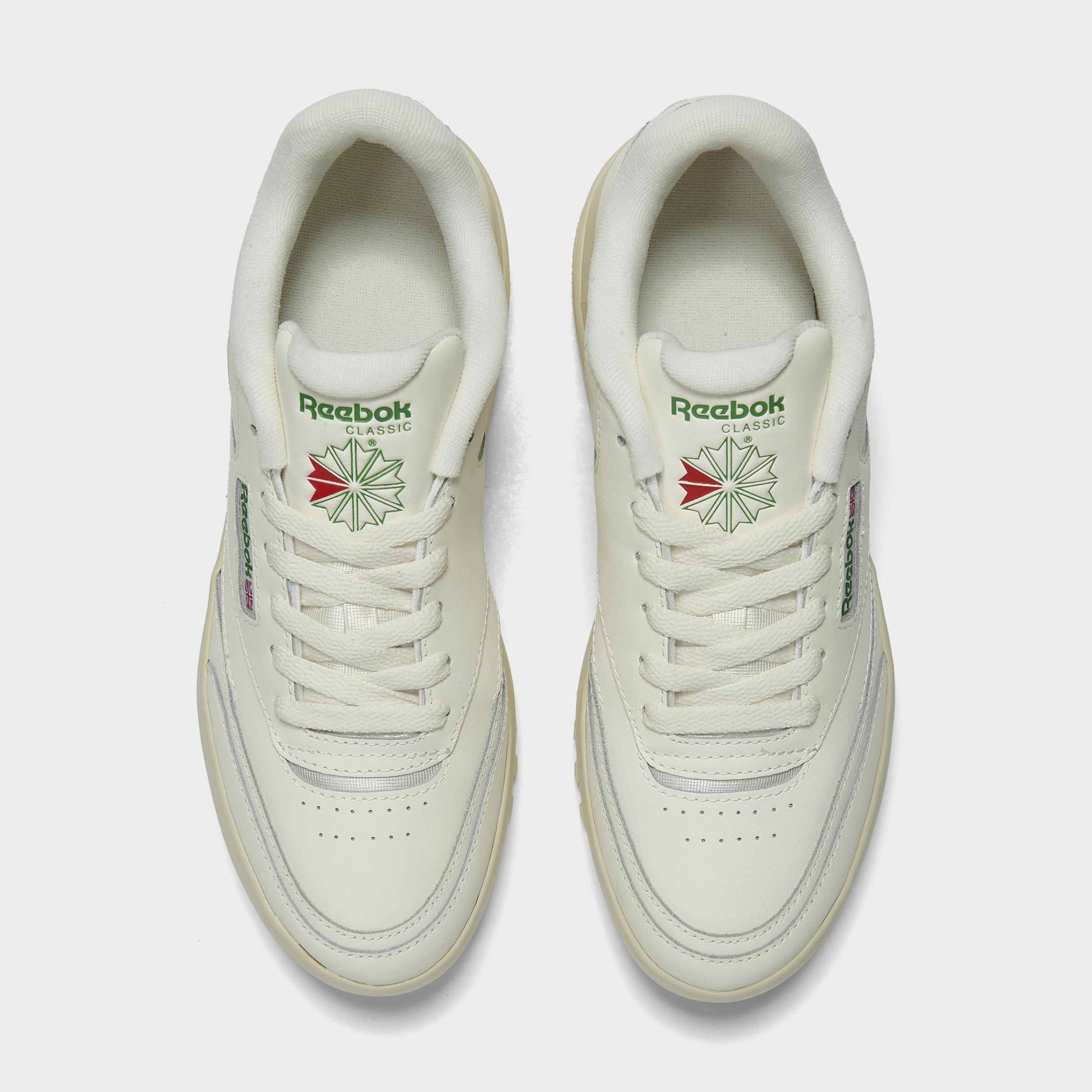 Reebok Women's Club C Extra Chalk / Green Grip Step Desert Step