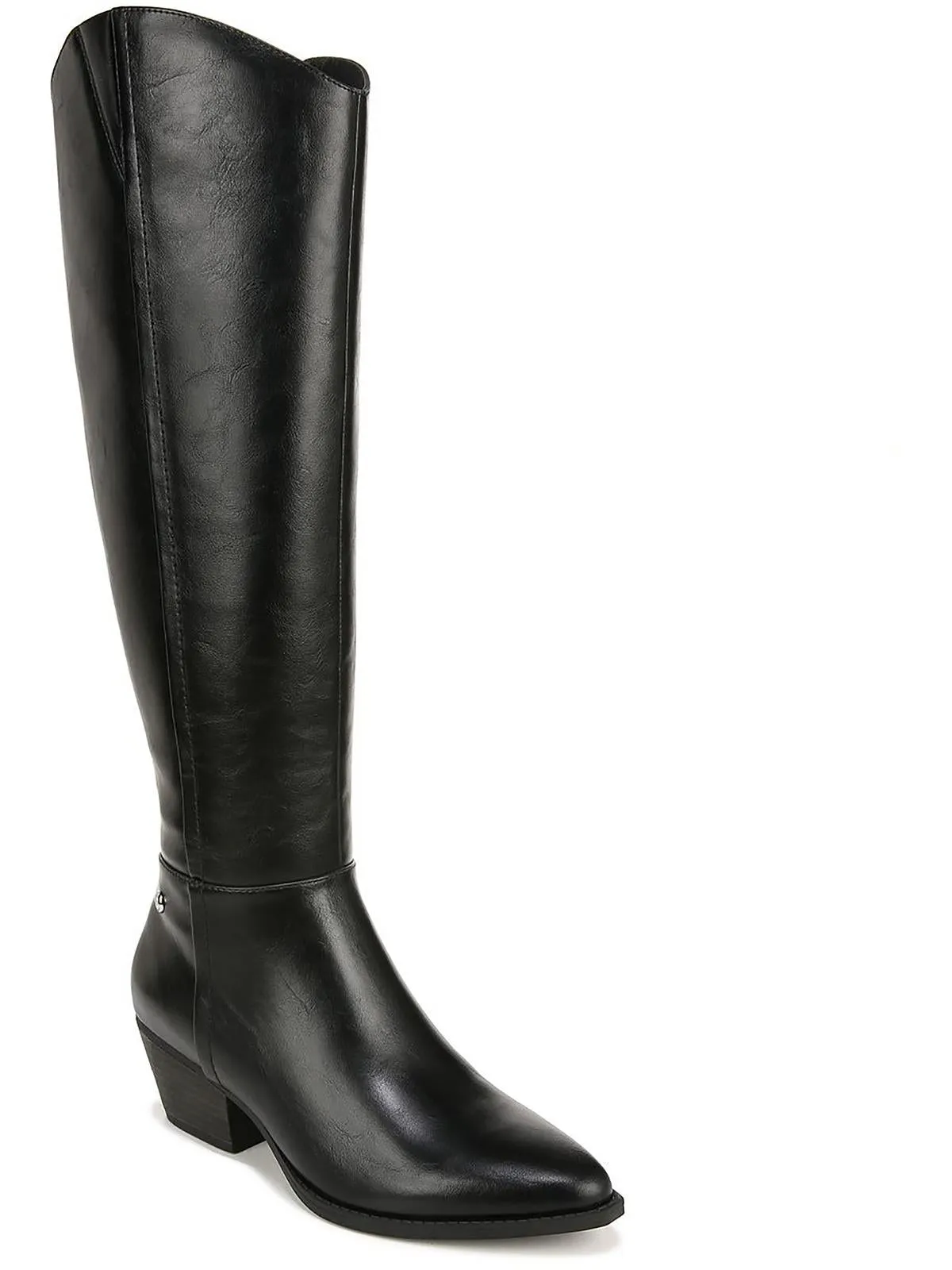 Reese Womens Faux Leather Wide Calf Knee-High Boots Warm Insulation