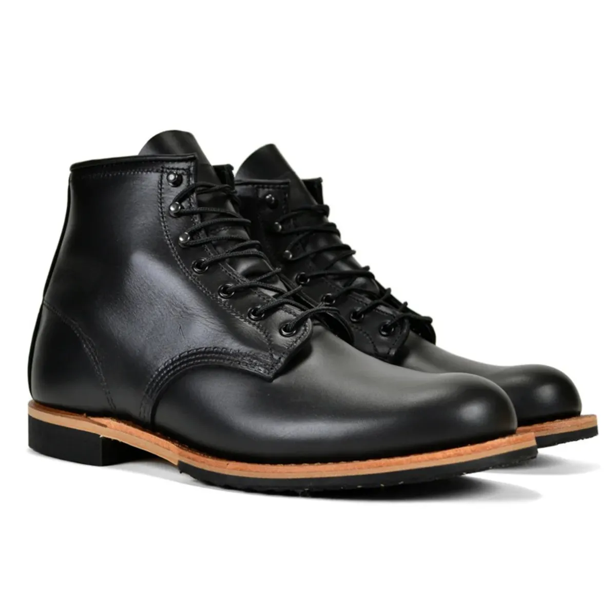 Machine washable Red Wing Men's Beckman 9423 Black Leather