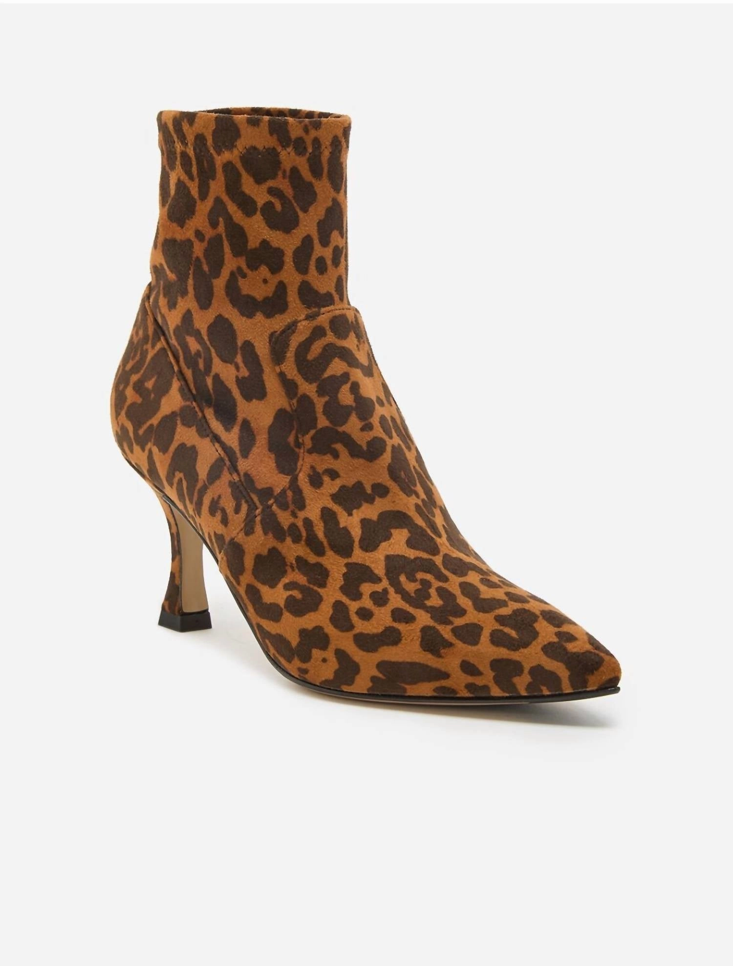 Animal Print Suede Boot Seamless Stitching Travel Ready