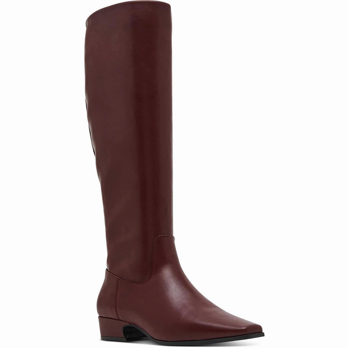 Florance Womens Faux Leather Wide Calf Knee-High Boots Wedding Reception