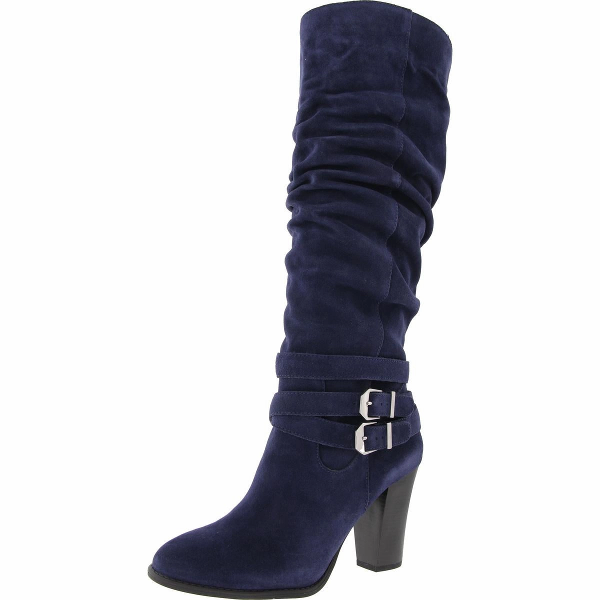 JORDANA Womens Slouchy Manmade Knee-High Boots Enhanced grip