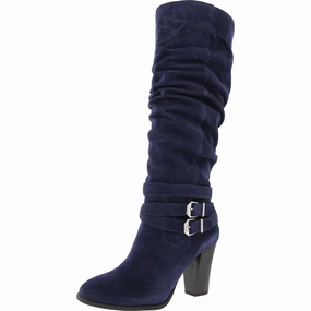 JORDANA Womens Slouchy Manmade Knee-High Boots Enhanced grip