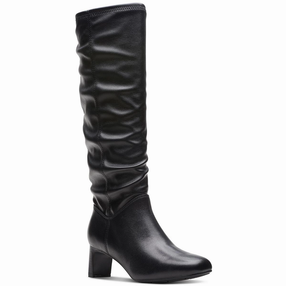 Grippy Outsole Daily Walks Comfort Lining Weekend Camping Kyndall Rise Womens Zipper Faux Leather Knee-High Boots