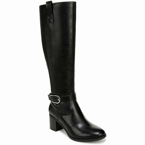 Strap Durable Layer Womens Solid Man Made Knee-High Boots