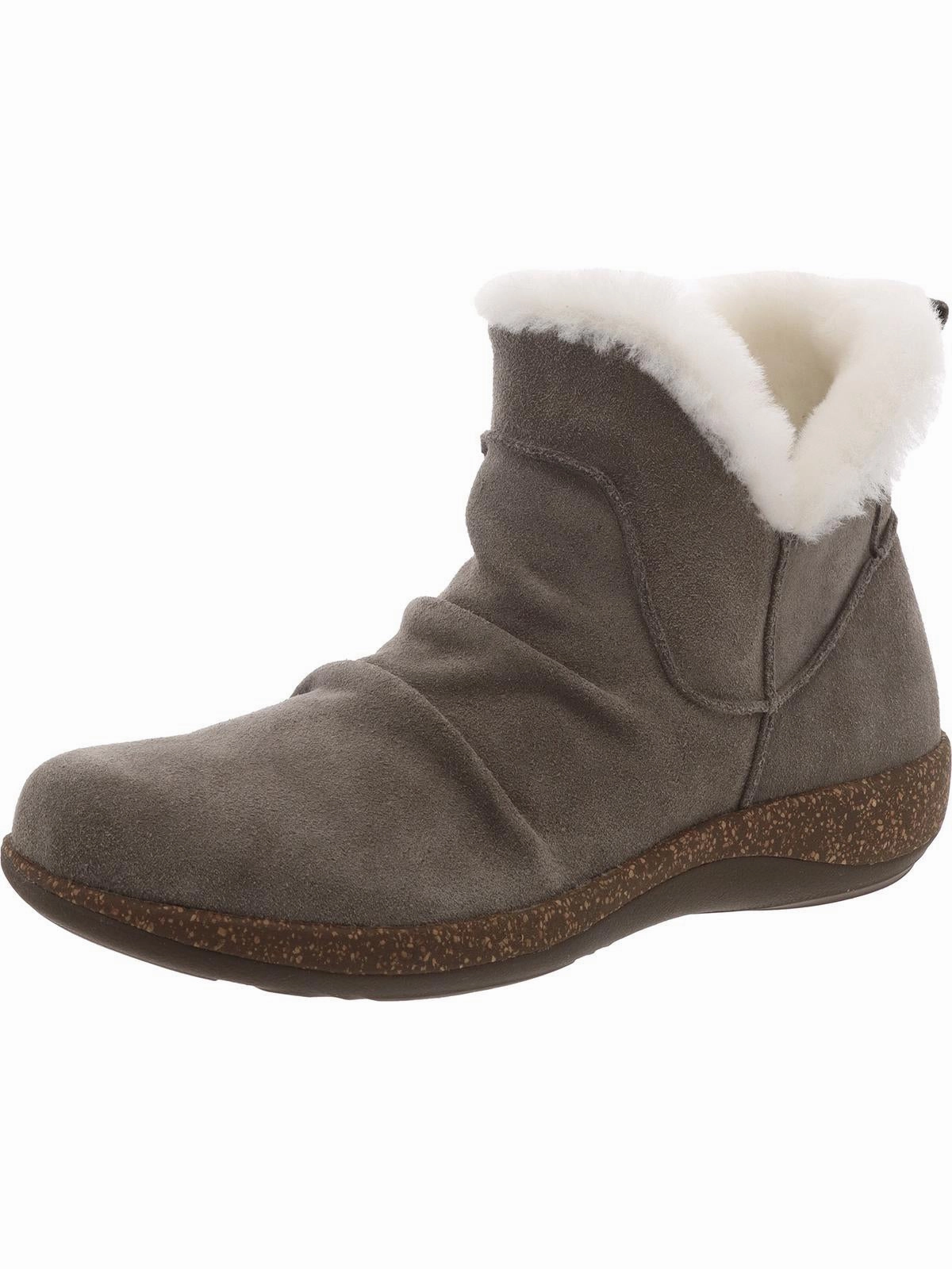 Remi Womens Leather Winter Mid-Calf Boots Eco Material Rainy Days