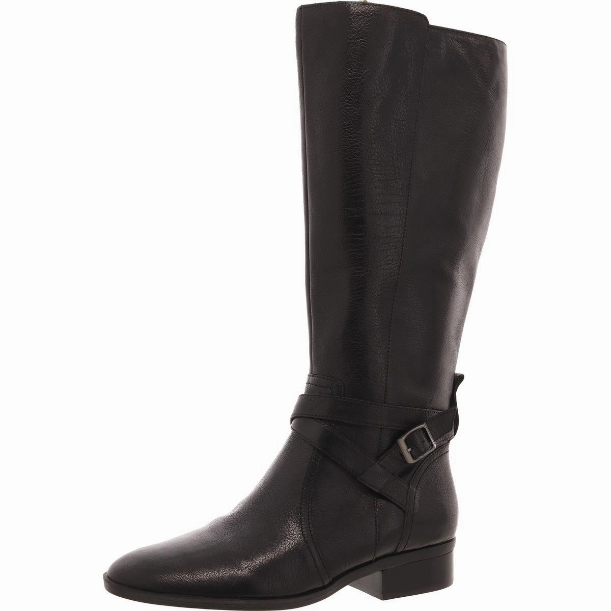 Rena 2 Womens Wide Calf Leather Knee-High Boots Anti   Bacterial
