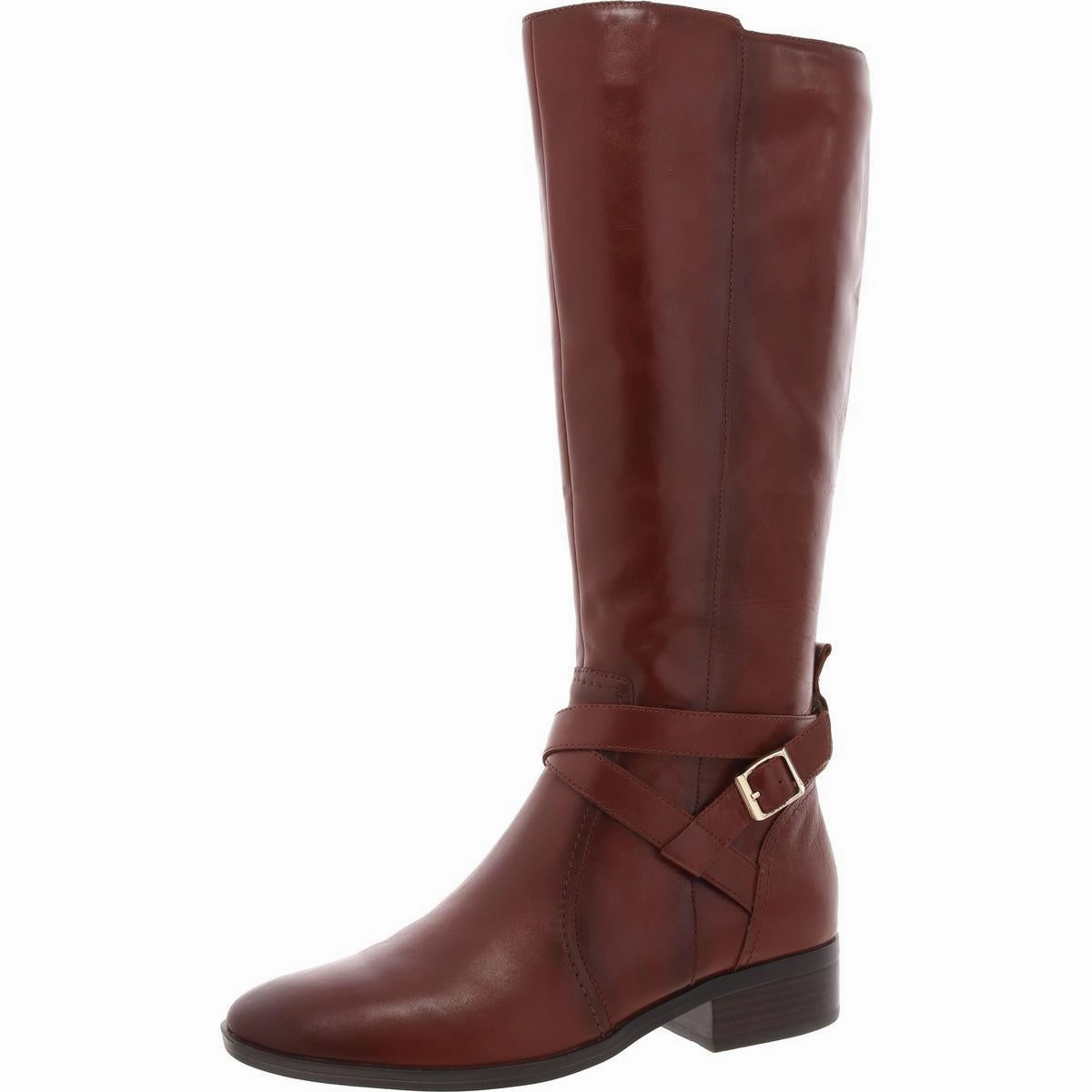 Weekend Ready Eco Material Snowy Path Rena Womens Slip On Zip Up Knee-High Boots